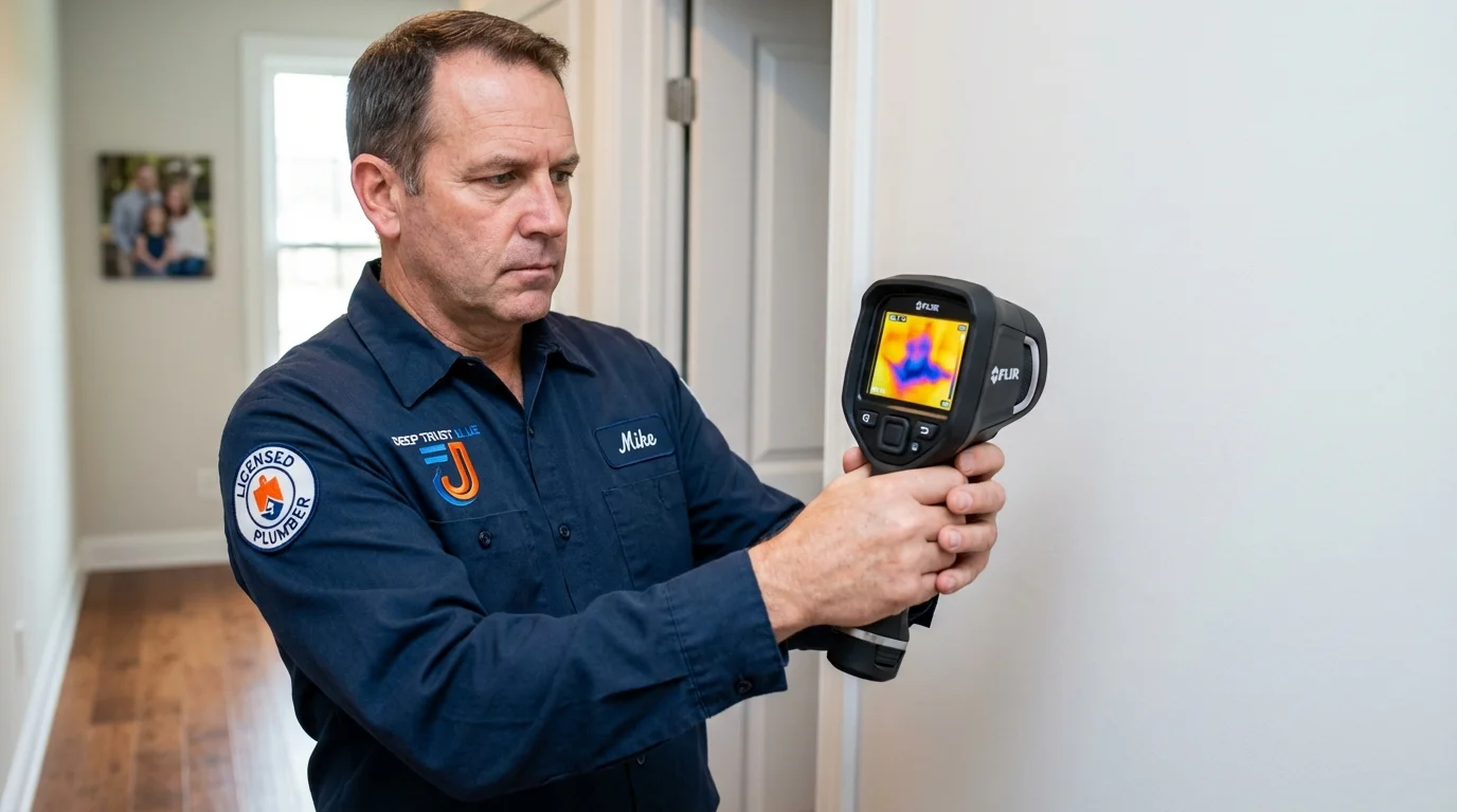 Thermal imaging leak detection by Johns Plumbing LLC in San Clemente